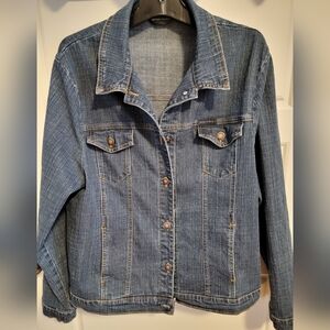 Vintage Simon Chang Jean Jacket Sz 16